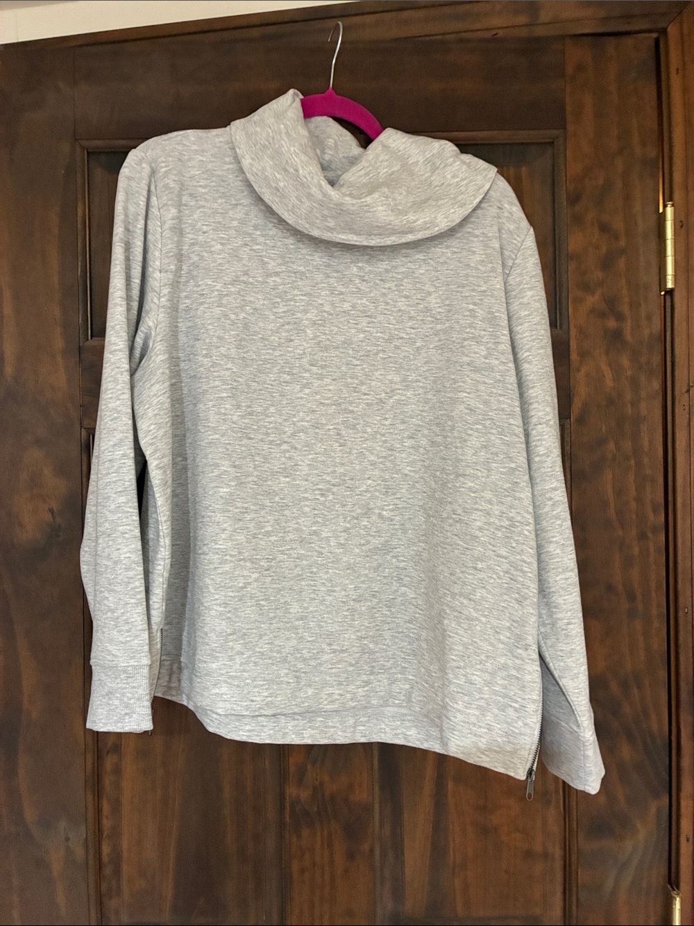Style & Co. Light Gray Cowl Neck Pullover